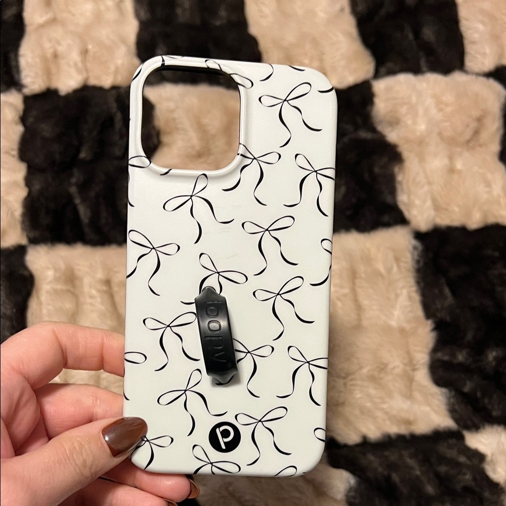 Loopy Case Black and White Bow Phone Case